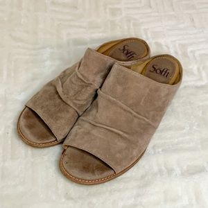 Sofft genuine leather slip on shoes size 7.5